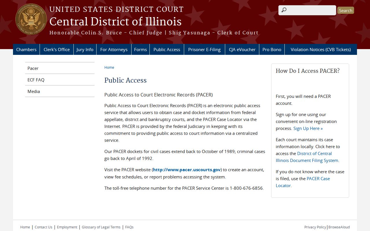Kankakee residents directory federal court access