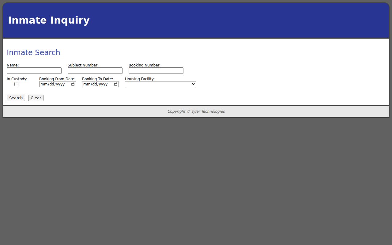 Kankakee detention search name and booking fields