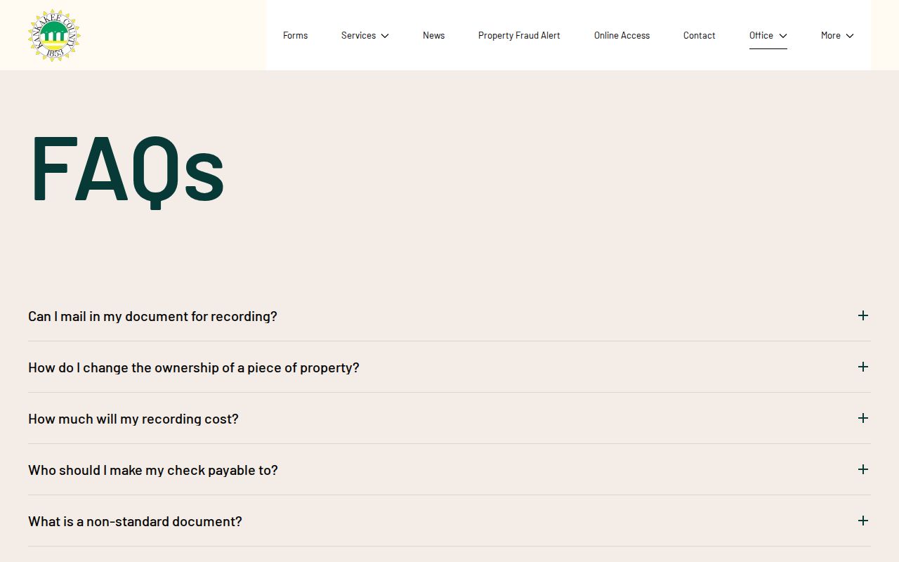 Kankakee County Recorder FAQ with deed and historical search guidance